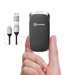 [미국배송] PHIXERO P20 외장 휴대용 SSD 2TB 최대 2050MB/S LED 표시기가 있는 2인치 USB C 케이블이 솔리드 스테이트 드라이브 아이폰호환 15/16 PRO MAC PC 및 노트북용 3.2 GEN 2 하드 드라이브