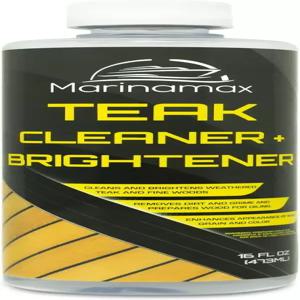 마리나맥스 티크 브라이트너 + 클리너 풍화 회색 검은색 티크와 고운 목재용 오일 적용을 위한 준비