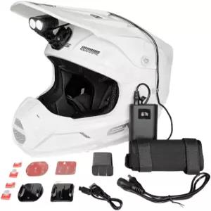 당고 디자인 내비게이터 헬멧 LED 트레일 라이트 2100루멘 등급 크리 디지털 판독 배터리 더트 바이크