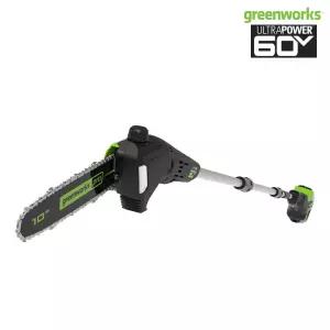 그린웍스 60V 충전식 고지톱 베어툴 충전 체인 전동 전지 소나무 가지치기 나무 장대 톱