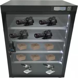 HQHAOTWU 자동 디지털 카메라 제습 보관함 100L 드라이 캐비닛 박스 및 렌즈 장비용 강화 유리가 포함된
