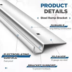 48인치 x 4인치 대형 트레일러용 모닝로 10ga 스틸 램프 브래킷 트레일러 테일게이트 트렁크 침대용 립
