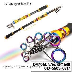 슈퍼 하드 바다 낚싯대 및 릴 콤보 카본 텔레스코픽 여행용 미니 1.8-3.6m 1000/2000/3000/5000 포함