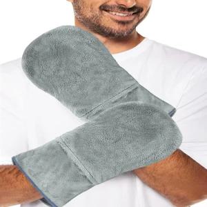 관절염 손용 전자레인지 가열 장갑 손난로 관절이 뻣뻣한 경우 패드 습열 라벤더 회색 세탁 가능한 커버