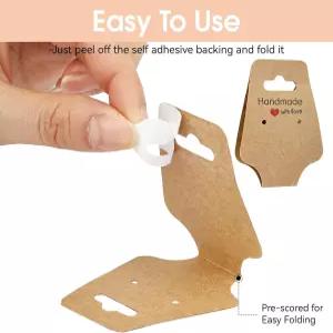 200개 팔찌 목걸이 디스플레이 카드 자체 접착 주얼리 포장 초커 판매업체용 튼튼한 걸이형 귀걸이 헤어