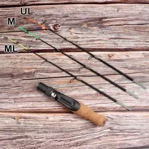 2024 개폐식 얼음 낚싯대 겨울 탄소 낚시 펜 극 50cm UL ML