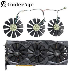 87MM T 129215 asus 호환 Strix GTX 1060 OC RX 480 비디오 카드 팬 쿨러용 SU 6Pin GTX1060 교체
