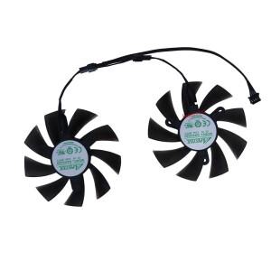 ELSA RX 580 8GB RX588 2048SP2개/세트PLA09215B12HGA92A2H용 GPU 비디오 카드 팬 그래픽 쿨러