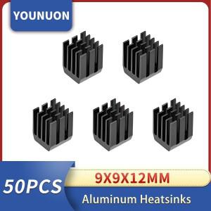 50PCS YOUNUON 9x9x12mm 알루미늄 방열판 미니 IC 칩셋 냉각 열 전자 라디에이터 모듈