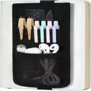 노트북용 MoKo 탄성 펜 홀더 지퍼 포켓이 있는 연필 하드커버 저널용 조절 가능한 파우치 노트북 플래너