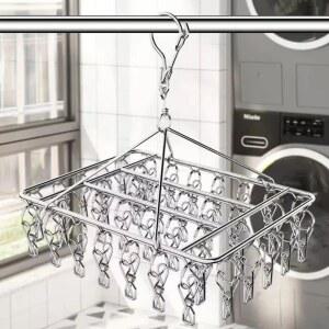 스테인리스 스틸 방풍 빨래집게 브라 양말 건조대 옷걸이 수건