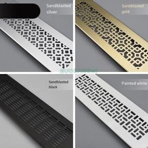 알루미늄 스틸 환기 커버 그리드 패널 캐비닛 옷장 신발장 가스 파이프 오븐 배기구 먼지 방지 및 조절 가