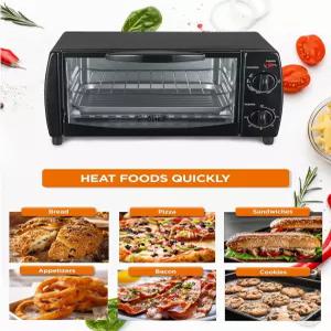 Commercial Chef 10리터 4슬라이스 기계식 토스터 오븐