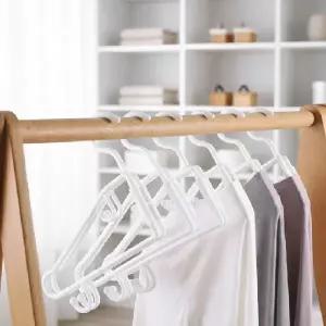 ( )공간절약 접이식 옷걸이 10개입 옷장 정리용 미끄럼방지 다용도 행거