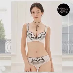 에블린 EBLIN [D컬렉션] 프렌치아뜰리에_젤푸쉬브라1 팬티1 EBBRE4814D EBWQE4814D