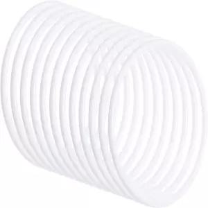 파티킬 4인치 드림 캐처 링 30개 플라스틱 마크라메 화환 플로럴 원형 후프 가정용 DIY 공예 결혼식 벽걸이