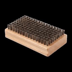 나무 손잡이 스키 왁싱 브러쉬 황동/나일론 말털 스노우보드 청소 광택 도구 용품