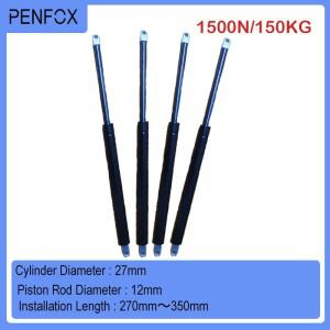 범용 스트럿바 가구 가스 완충기 유압 리프트 주방 캐비닛 힌지 270mm-350mm 150kg 1500N 1 개