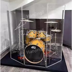 방음벽 스크린 아크릴 드럼 높이120cmx60cm 투명