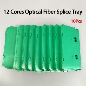 10개입 12코어 광섬유 접속 트레이 FTTH 융착 커버 포함 클로저 분배함