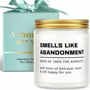 여성 남성을 위한 선물을 남기는 재미있는 삼촌 동료 은퇴 캔들 9온스 라벤더 향의 소이 왁스 작별 인사