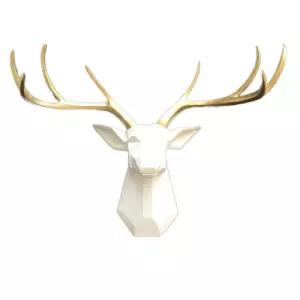 사슴머리 벽걸이 소품 사슴뿔 장식 데코 트로피 복고풍 북유럽 소형 뿔 인테리어 헌팅