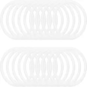 파티킬 3인치 드림 캐처 링 20개 플라스틱 마크라메 화환 플로럴 원형 후프 가정용 DIY 공예 결혼식 벽걸이