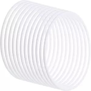 파티킬 6.3인치 드림 캐처 링 12개 플라스틱 마크라메 화환 플로럴 원형 후프 가정용 DIY 공예 결혼식