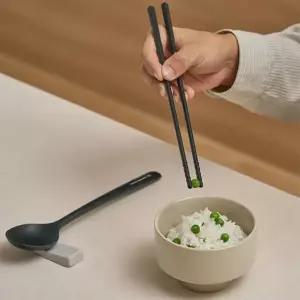 바겐슈타이거 실리콘 수저세트 숟가락 젓가락 볶음스푼 애쉬블랙