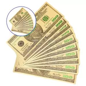 쌍문상회 장식개업선물 구권 황금폐 금박달러폐 행운의 양면 인테리어소품형