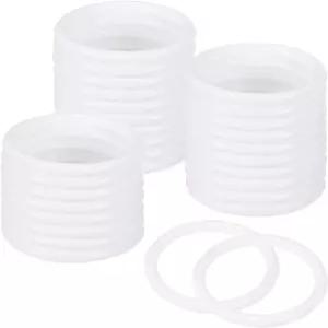 MMETXITY 30팩 드림 캐처 링 2.4인치 플라스틱 마크라메 화환 플로럴 원형 DIY 웨딩