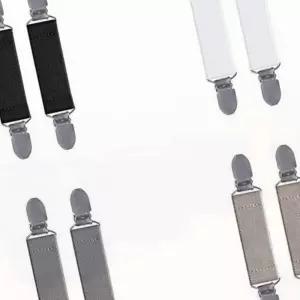 소매 고정 집게 와이셔츠 멜빵 셔츠 가터 암밴드 홀더 밴드 2P