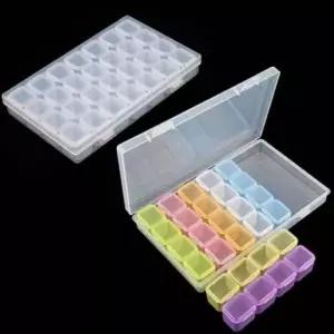 케이스 28칸 칼라 알약용기 투명 약정리함