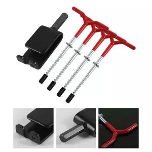 4x 얼음 낚시 앵커 드릴 어댑터 대피소 고정을위한 실용적인 텐트 못 헤비 듀티 금속 초라한