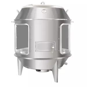 오리훈제 기계 바베큐 소형 숯불 구이 스텐 원통형