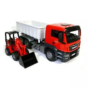 공사장놀이 다양한조작 빨간색 불도저 트럭세트 2살 어린이장난감 4살남아