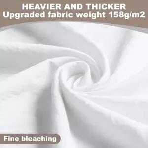 100피스 면직물 사각형 10 x 10인치 프리컷 퀼팅 원단 번들 흰색 단색 레이어 케이크 퀼트 소재 DIY 공예