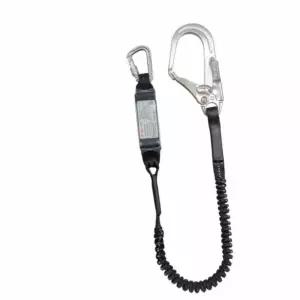 굿마인드 알루미늄 죔줄-엘라스틱 더블 안전벨트죔줄 고소작업 고공작업