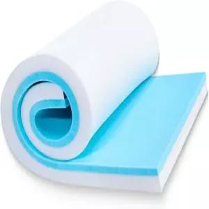 토헤츠프 고밀도 실내용 폼 쿠션 - 2인치 두께 x 24인치 72인치 시트 교체용 젤 메모리 지지대 패딩 DIY