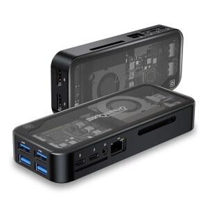 드림퀘스트 미니 PC 윈도우 11 프로 프리로드, 인텔 N95(최대 3.4GHz) 데스크톱 컴퓨터 12GB DDR5 512GB SSD, 2*USB C, 2*HDMI, 4*USB 3.2, LAN, WiFi 6, Bluetooth5.3, 4K 60Hz 지원