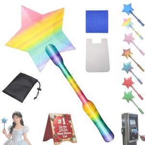 티아이카이 요정 지팡이 탭 투 페이, 결제 3D 프린세스 홀더, 액세서리(색상) NFC 카드 홀더 비접촉 지팡이, 신용 프린팅 결제용 페이