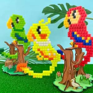 무게중심 앵무새 디폼블럭 홈스쿨 장난감만들기 조카선물 손녀선물 블록놀이 손주선물