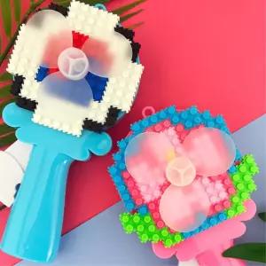 미니블럭 무궁화꽃 태극기선풍기 유초등만들기 블록놀이 손녀선물 생일선물 어린이집