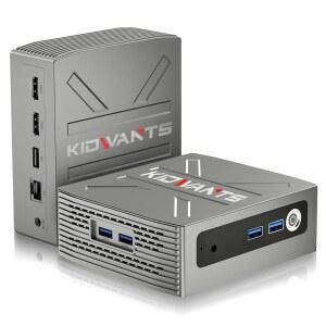 미니 PC 인텔 N4000(최대 2.6GHz), 8GB LPDDR4 RAM 128GB eMMC, 4K@60Hz 듀얼 모니터 지원, 2TB로 확장 가능한 M.2 SSD, 2.4G / 5G WiFi 및 BT 5.0, 홈 오피스 교육용 데스크톱 컴퓨터