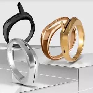 호신용 반지 너클 17호 실버 보안용품 티타늄 소형 자기방어