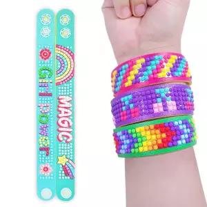 보석십자수 반짝반짝 비즈팔찌 만들기 랜덤 홈스쿨링 공예수업 어린이집 어르신미술