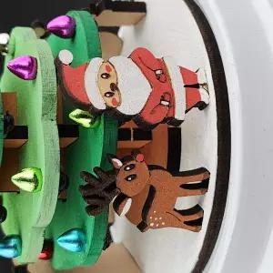 빙글빙글 크리스마스트리 돔 오르골 DIY세트 공예수업용 선물용 돌봄센터 취미키트