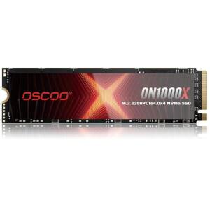 OSCOO 1TB NVMe PCIe 4.0 SSD, 최대 7,400MB/s 읽기 및 6,500MB/s 쓰기, 3D NAND, 그래핀 히트싱크, PS5, 게이밍 노트북, PC, 데스크톱 워크스테이션용 M.2 2280 Gen4x4 내장 SSD