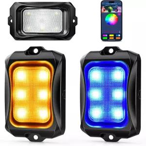 마이크튜닝 C2+ RGB+IC 체이스 컬러 록 라이트 IP68 방수 2개 교체 네온 (인클루드 컨트롤러 제외)