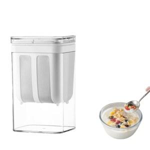 Mrxxjz 대용량 1100ML 요거트 스트레이너 부드러운 그릭 요거트를 위한 초미세 메쉬 쌀 차 착즙 등을 재사용 가능한 다목적